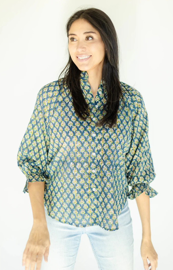 Sage Blouse - Mulberry Tops Clara the Label   