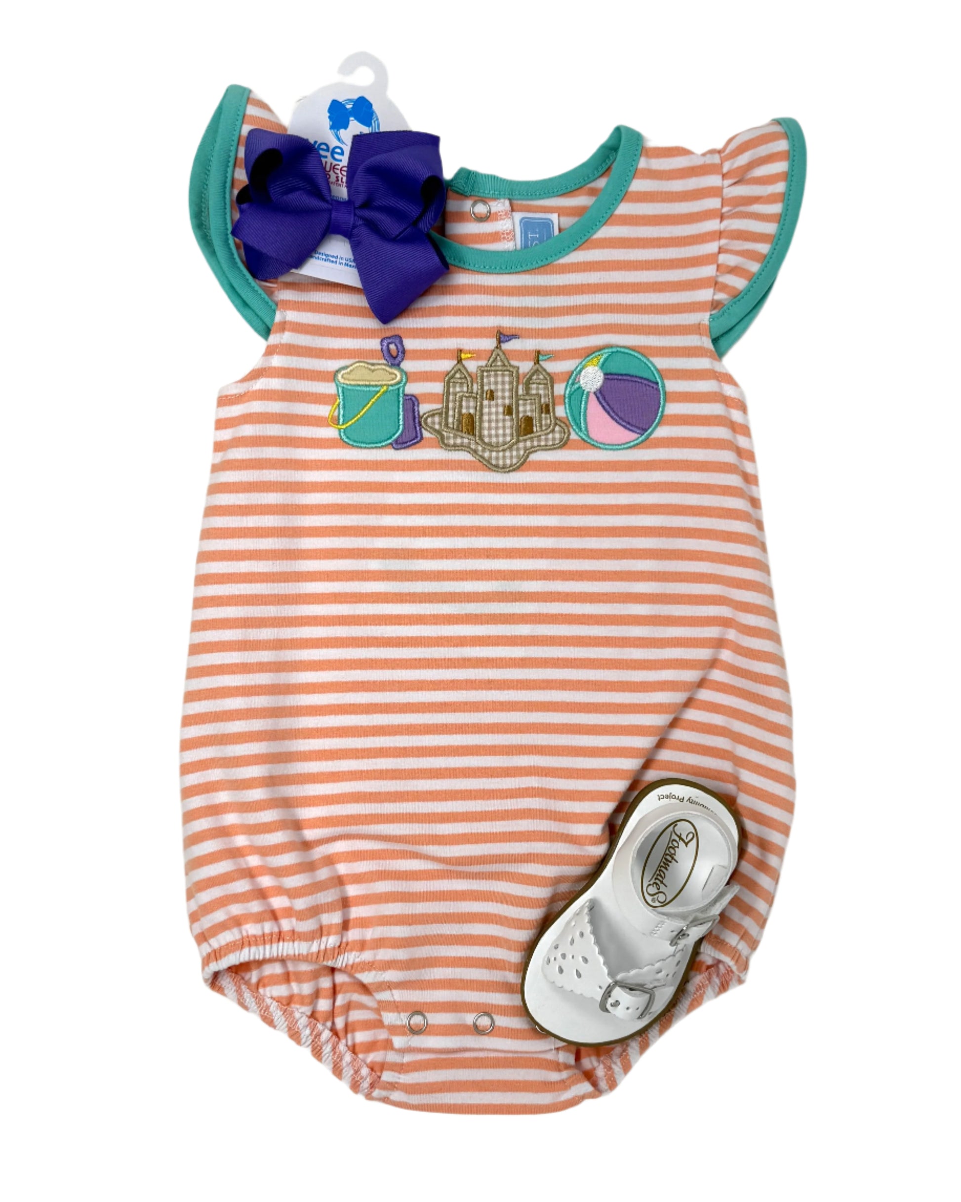 Sandcastle Trio Flutter Bubble Girls Bubbles + Rompers Trotter Street Kids