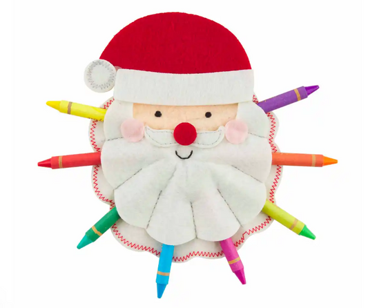 Santa Crayon Holder Seasonal Mudpie   