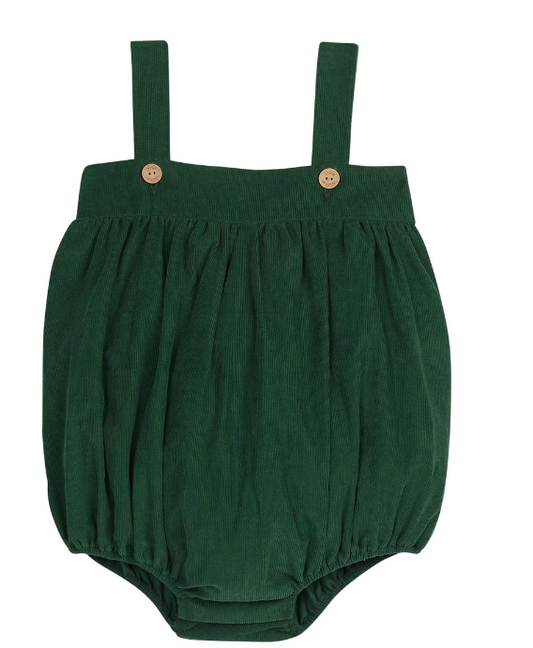 Saratoga Bubble - Hunter Green Corduroy Clothing Little English   