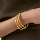 Savannah Bangle - Gold - Large Bracelets Julie Vos