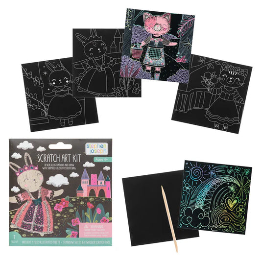 Scratch Art Kit - Bunny/Cat Toys Stephen Joseph