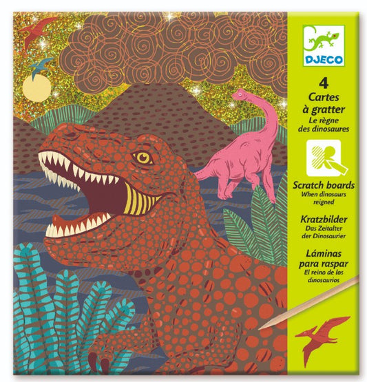 Scratch Cards Dinosaurs Toys DJECO