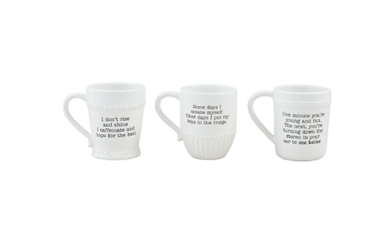 Sentiment Mugs Home Decor Mudpie   