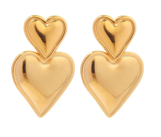 Serena Gold Studs Earrings HJane Jewels   