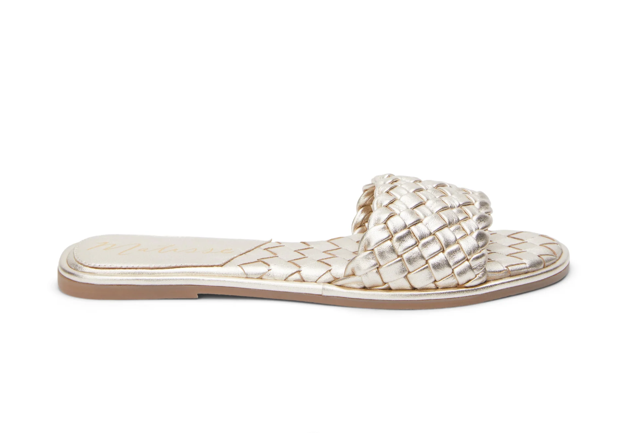 Shana Slide Sandal - Gold Shoes Matisse   
