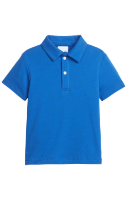 Short Sleeve Polo - Royal Boys Shirts + Polos Little English