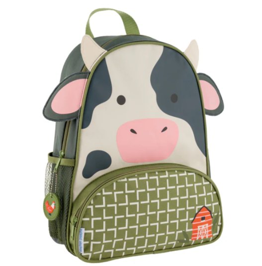 Sidekick Backpack - Cow Kids Backpacks + Bags Stephen Joseph   