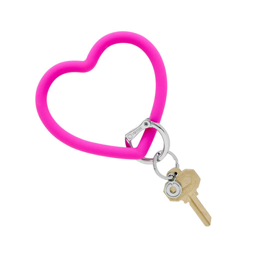 Heart Silicone Big O® Key Ring - Orchid Key Rings O-Venture   