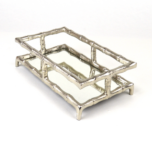 Silver Bamboo Guest Towel Tray Kitchen + Entertaining 8 Oak Lane   