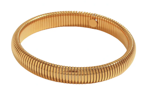 Single Tube Bracelet Gold Bracelets HJane Jewels   