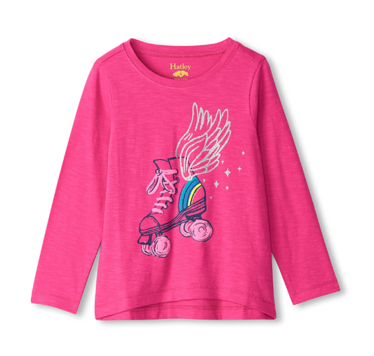 Skater Wings L/S Graphic Tee Girls Tops + Tees Hatley   