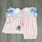 Bows L/S Smocked Bishop Girls Occasion Dresses Petit Bebe   