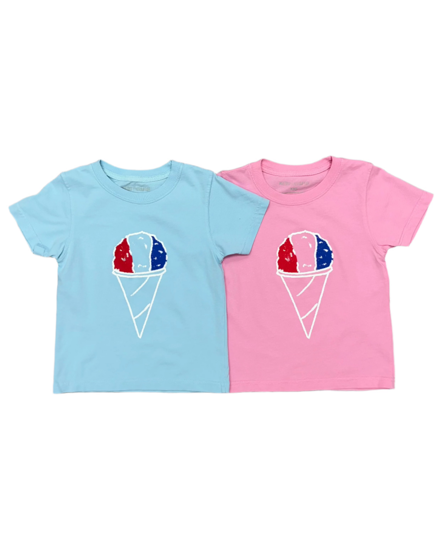 Light Pink SS Snow Cone Tshirt Girls Tops + Tees Mustard & Ketchup