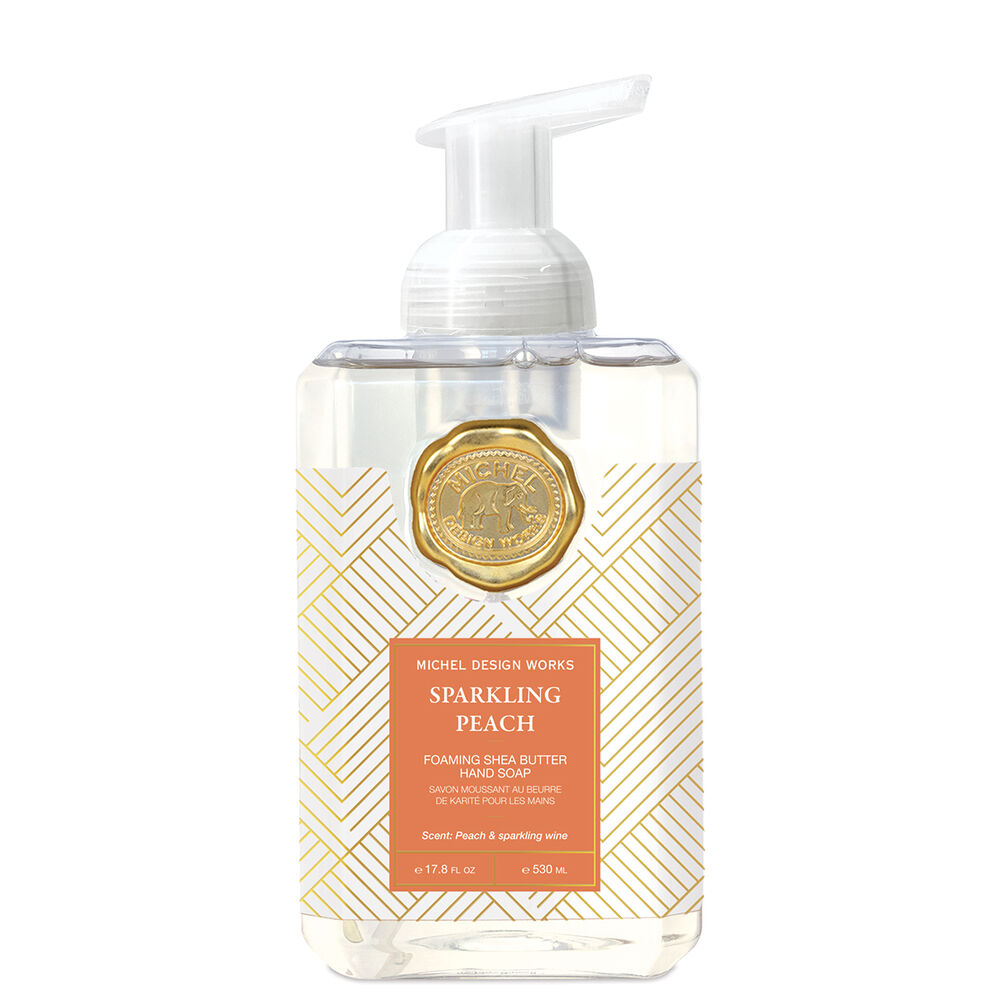 Sparkling Peach Foaming Hand Soap Self-Care Michel Design Works