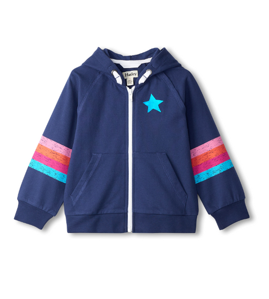 Stargirl Full Zip Raglan Hoodie Girls Sweaters + Sweatshirts Hatley   