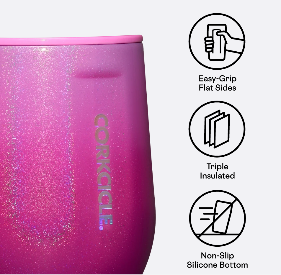 Stemless Wine Cup - Ombre Unicorn Kiss Insulated Drinkware Corkcicle   