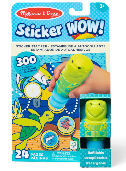 Sticker WOW! Activity Pad Set - Turtle Toys Melissa & Doug   