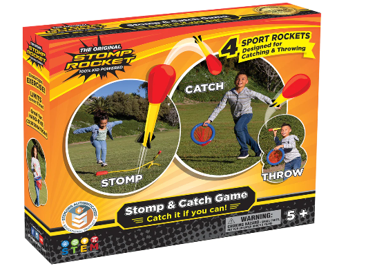 Stomp & Catch - 4 Rockets Toys Stomp Rocket   