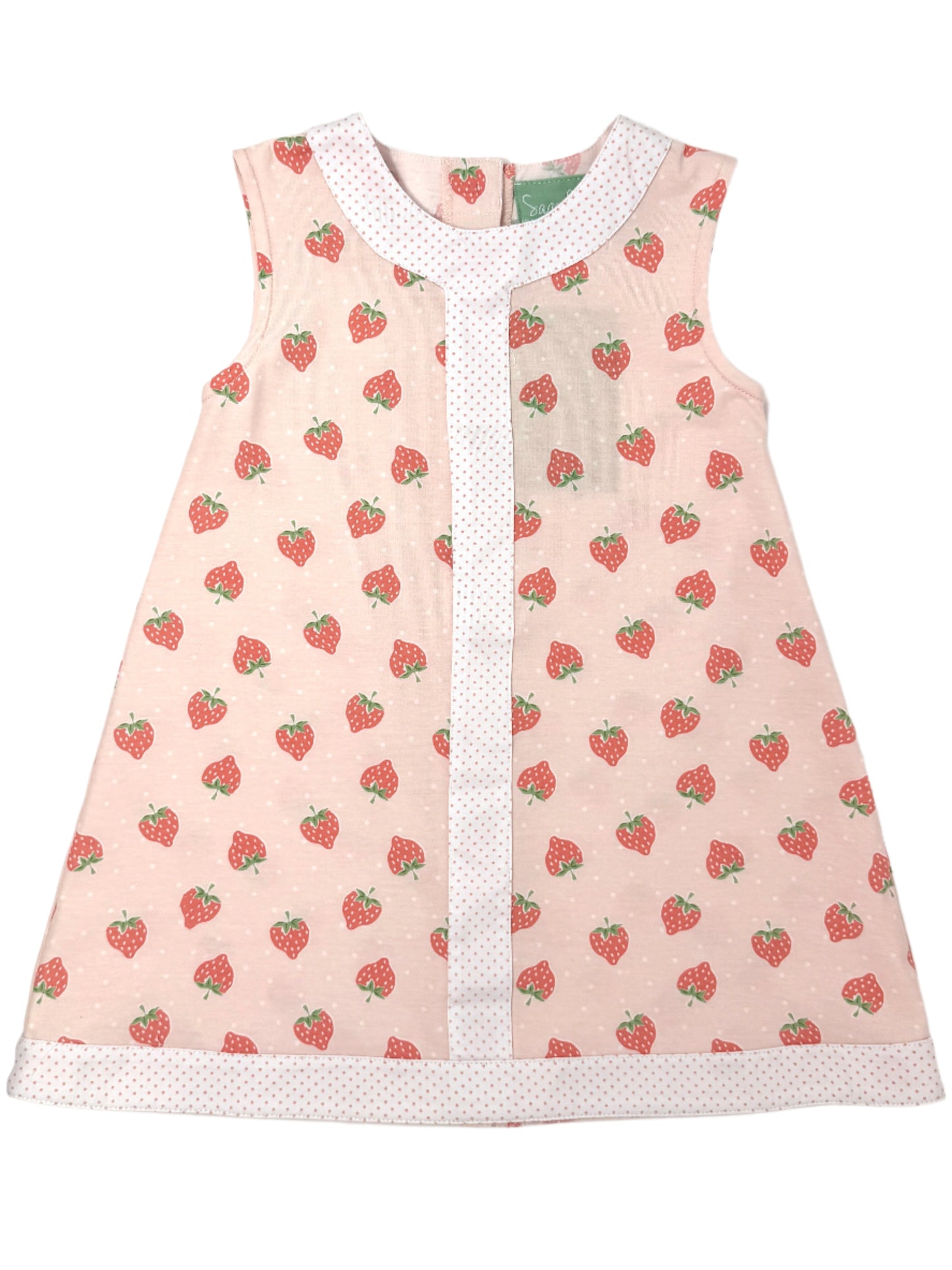 Strawberry A-Line Dress Girls Play Dresses Sage & Lilly