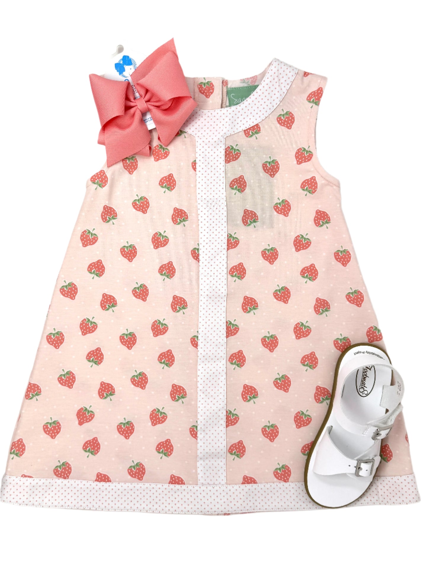 Strawberry A-Line Dress Girls Play Dresses Sage & Lilly