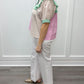Striped Serenity Top - Pink/Green/Tan Stripes Tops Entro