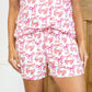 Sutton Bow Sleep Shorts - White/Pink Pajamas The Royal Standard