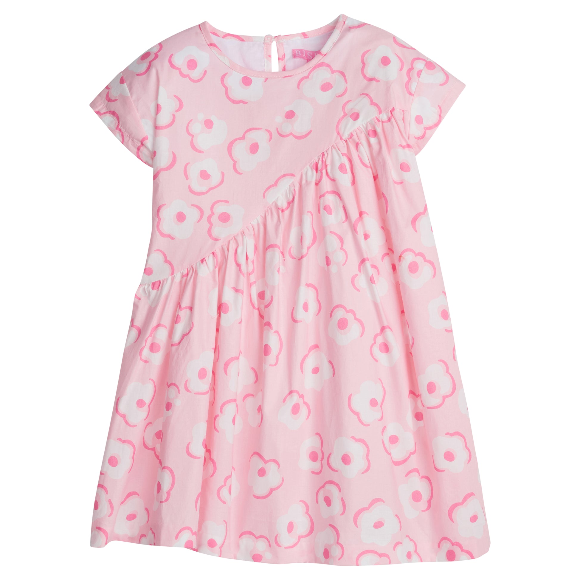 Swoop Dress - Marshmallow Floral Girls Play Dresses Bisby