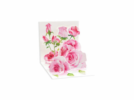 Pink Roses Greeting Card Paper Goods Up With Paper   