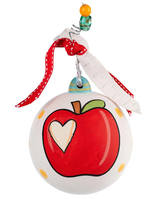 Teacher Apple Ornament Seasonal Glory Haus   