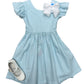 Teal Gingham Gabrielle Dress Girls Occasion Dresses Banana Split