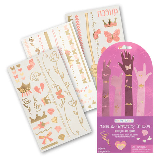 Temporary Tattoos - Butterflies & Crowns Kids Misc Accessories Stephen Joseph