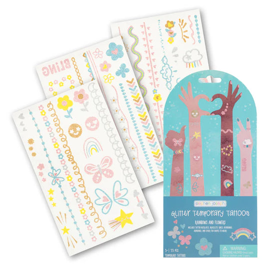 Temporary Tattoos - Rainbows & Flowers Kids Misc Accessories Stephen Joseph