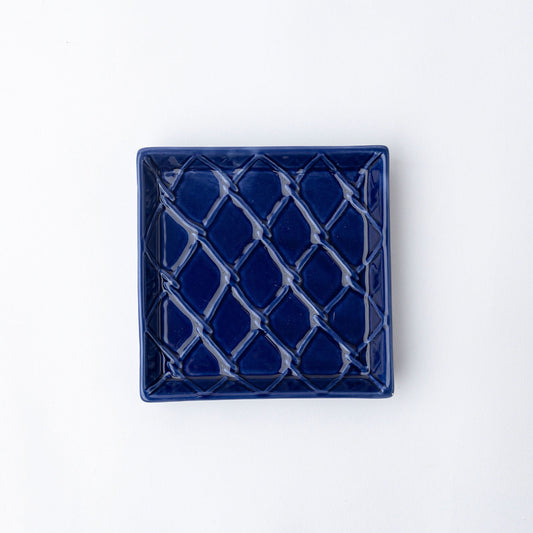 Textured Beverage Napkin Tray - Navy Kitchen + Entertaining 8 Oak Lane