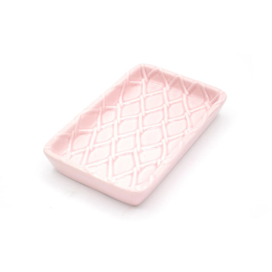 Textured Soap Dish - Pink Home Decor 8 Oak Lane   