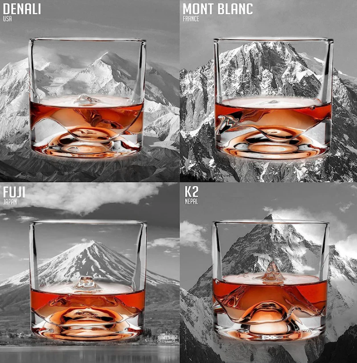 The Peaks Glass Set of 4 Kitchen + Entertaining Liiton   