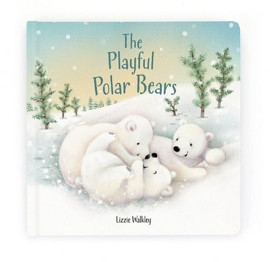 The Playful Polar Bears Book Plush Jellycat   