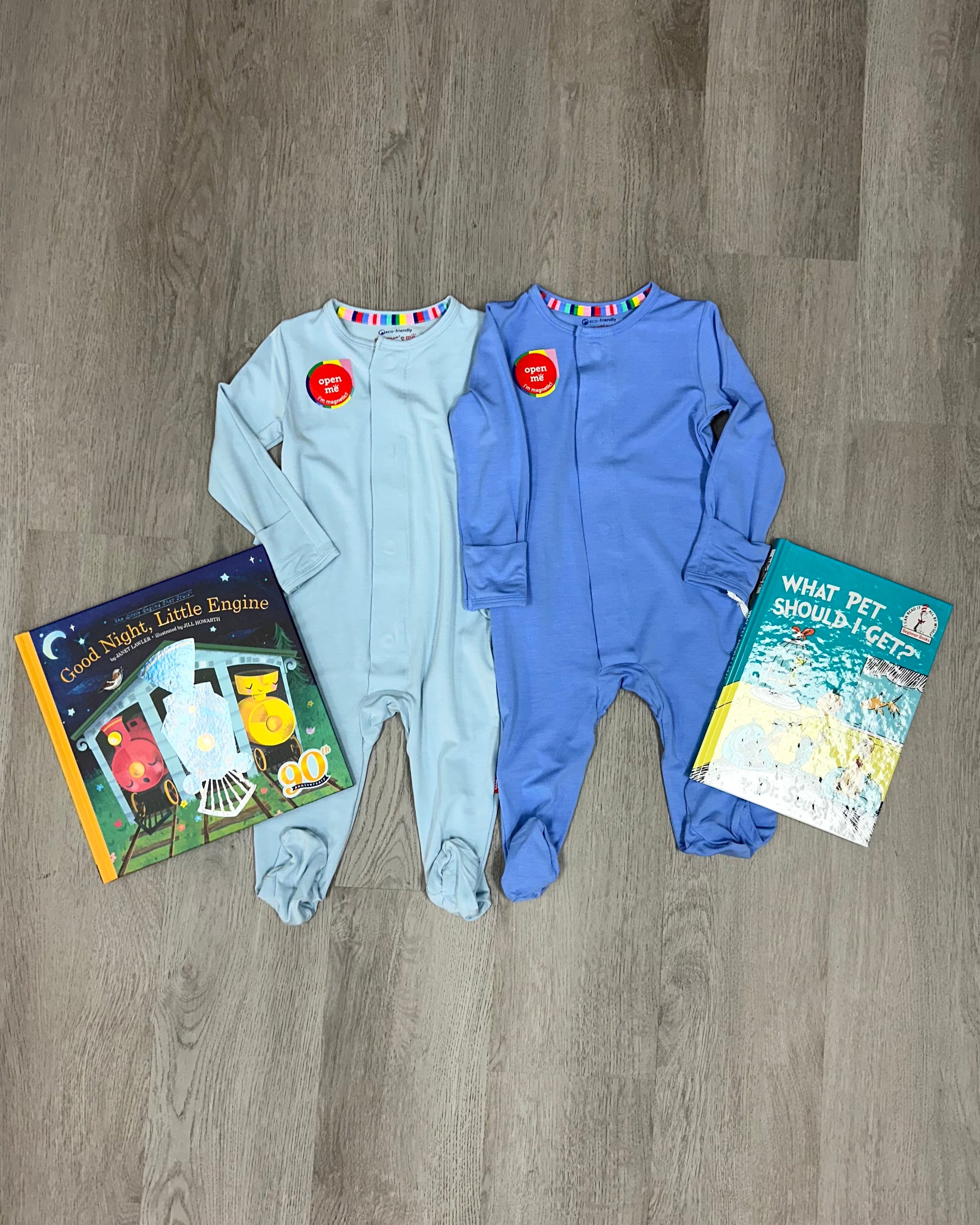 Blue Skies Modal Magnetic Footie Baby Sleepwear Magnetic Me