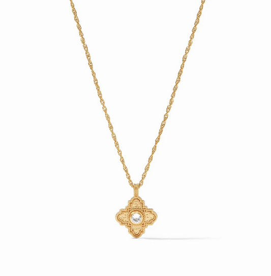 Malta Theodora Delicate Necklace - Gold - Cubic Zirconia Necklaces Julie Vos   