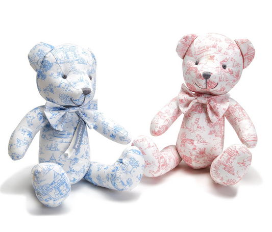 Animal Toile Stuffed Bear - Color Assorted Toys Cupcakes & Cartwheels   