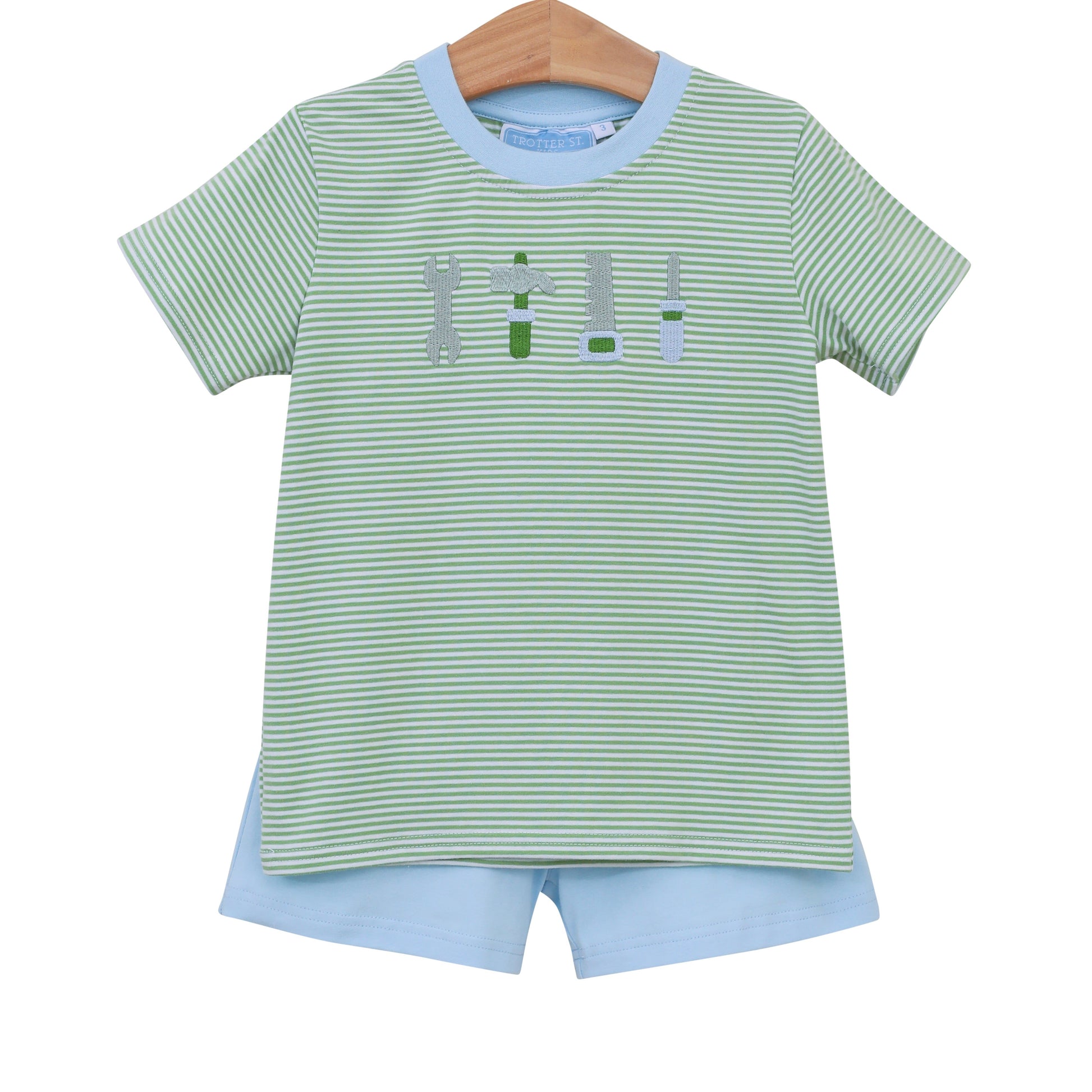Tools Embroidery Short Set Boys Sets Trotter Street Kids
