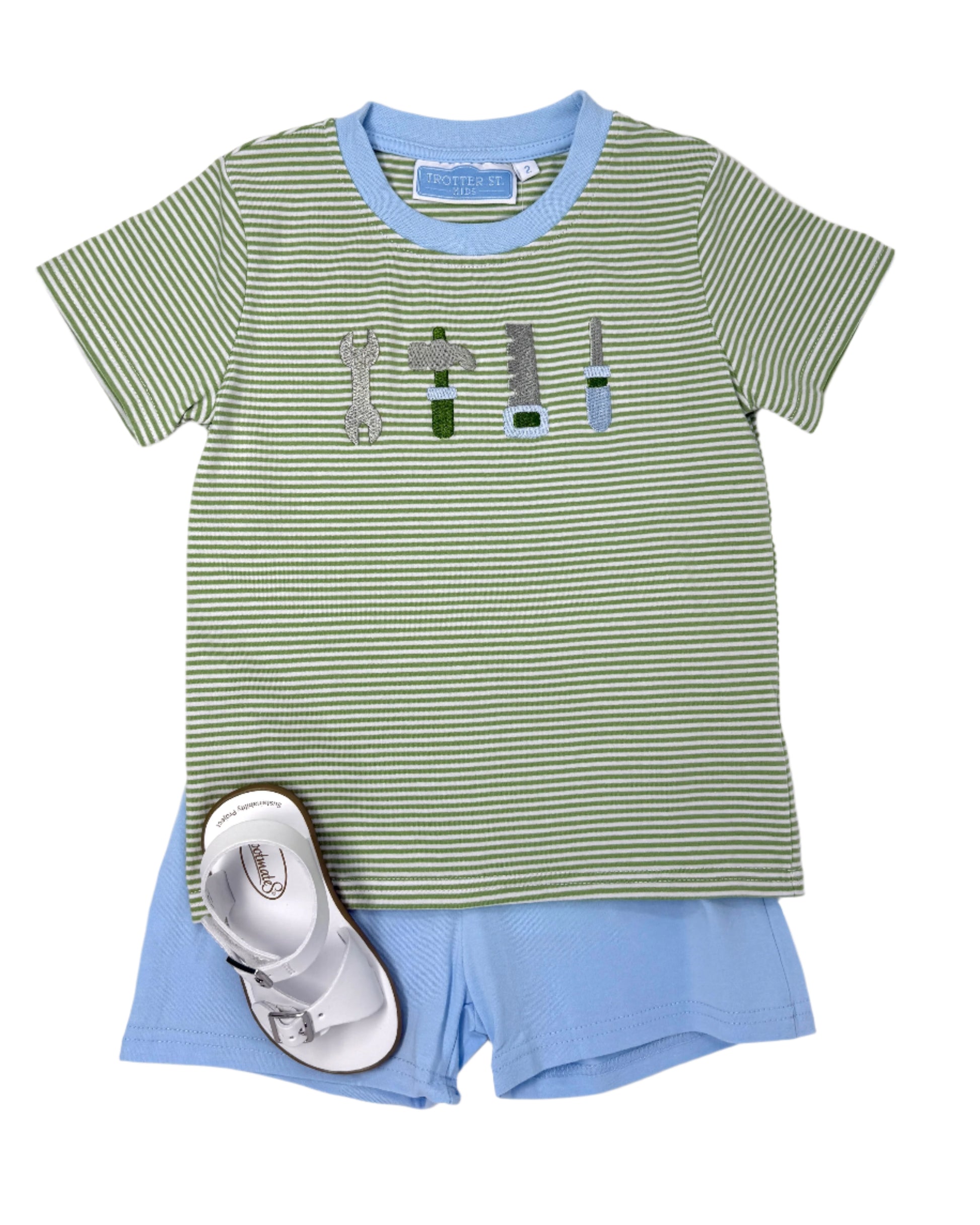 Tools Embroidery Short Set Boys Sets Trotter Street Kids