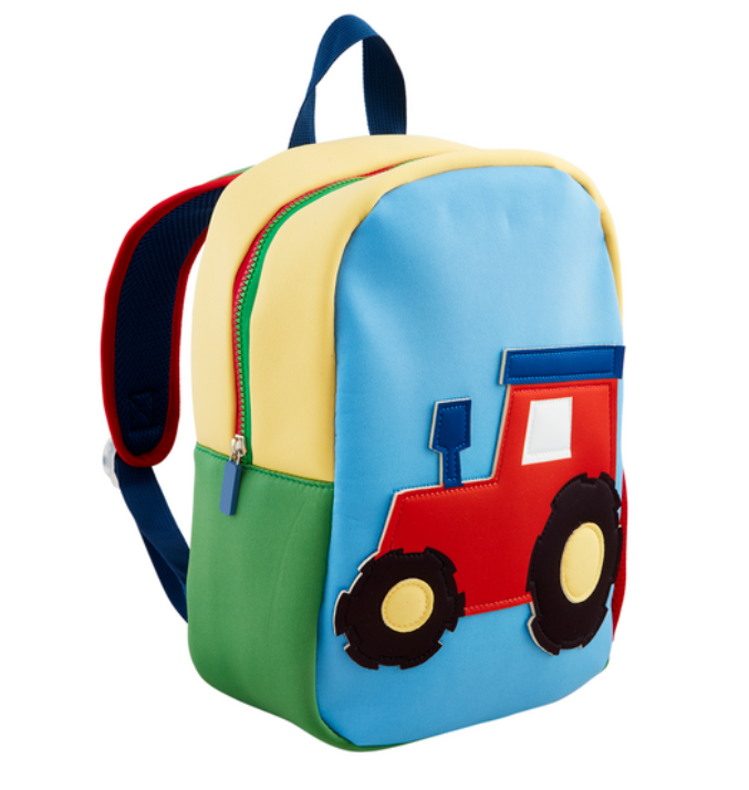 Tractor Neoprene Backpack Kids Backpacks + Bags Mudpie   