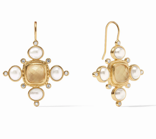 Tudor Earring - Iridescent Champagne Women's Jewelry Julie Vos   