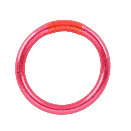 Thick Pink Tzubbie All Weather Bangle - MD Bracelets Budha Girl   