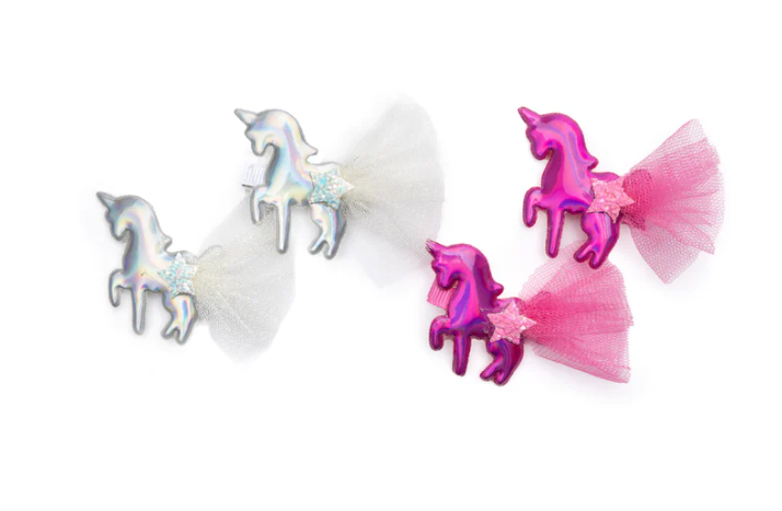 Iridescent Unicorns Hairclips Kids Jewelry Great Pretenders   