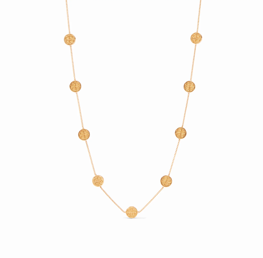 Valencia Delicate Station Necklace - Gold Necklaces Julie Vos   