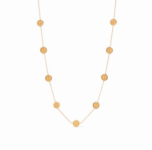 Valencia Delicate Station Necklace - Gold Necklaces Julie Vos   