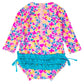 Vibrant Neon L/S One Piece Rash Guard Kids Swim Rufflebutts