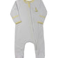 Yellow Vintage Giraffes Zipper Footie Baby Sleepwear Magnolia Baby